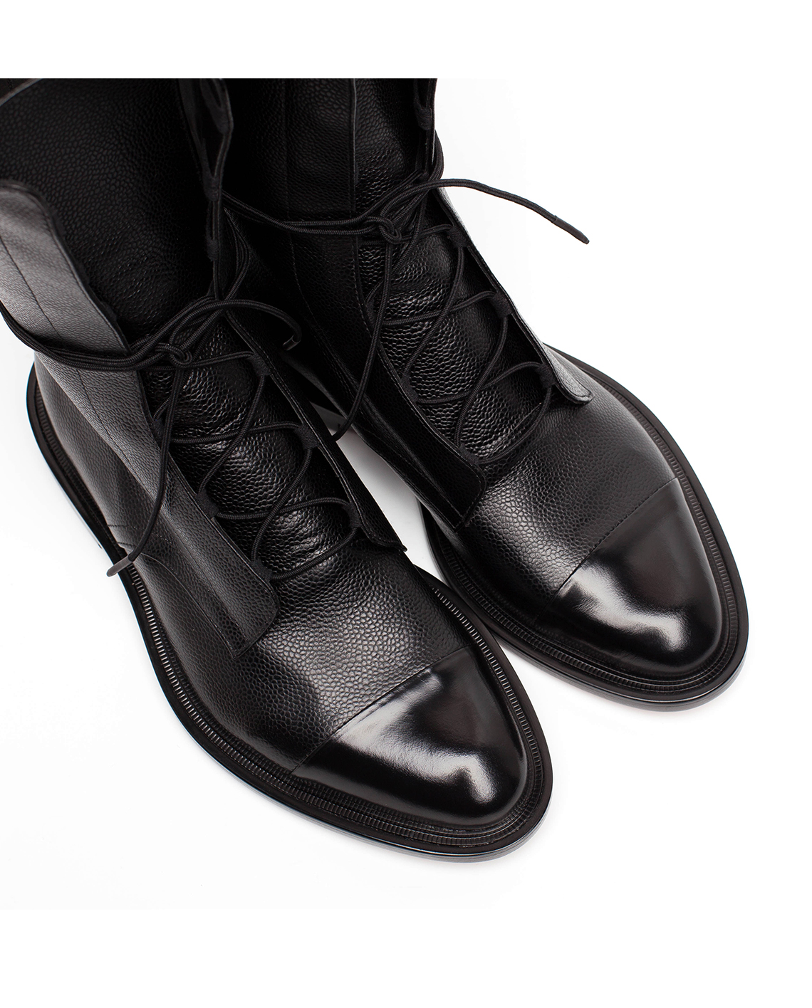 Leather Brogue Boots