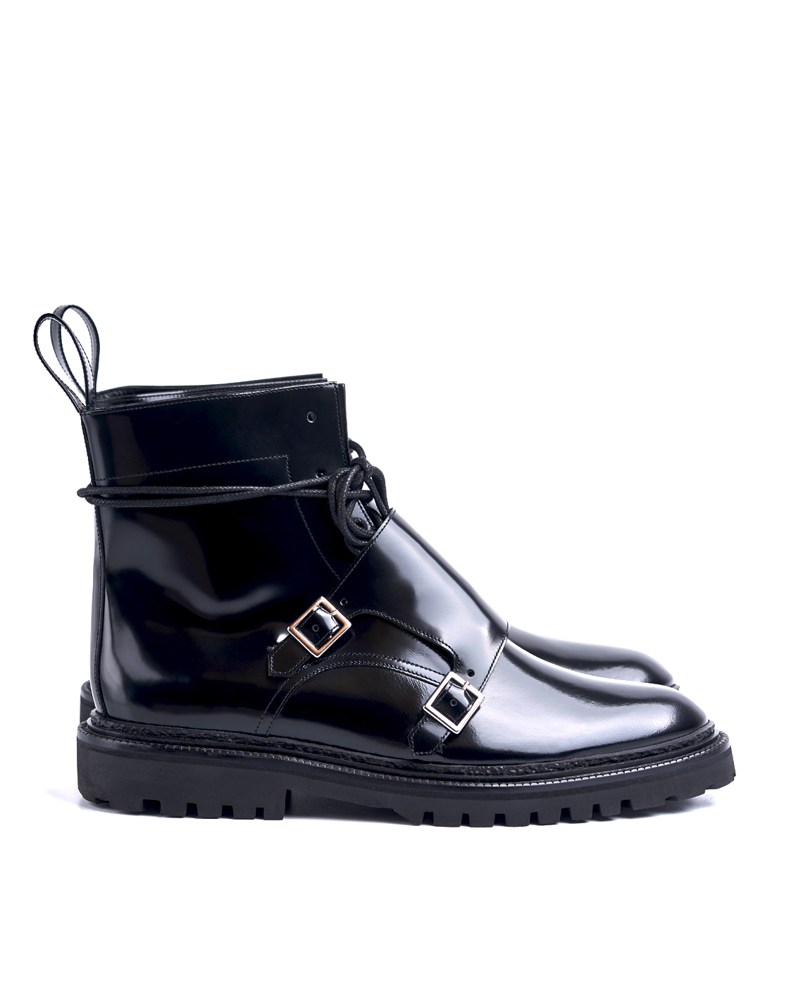 Lace-up Monk Boots