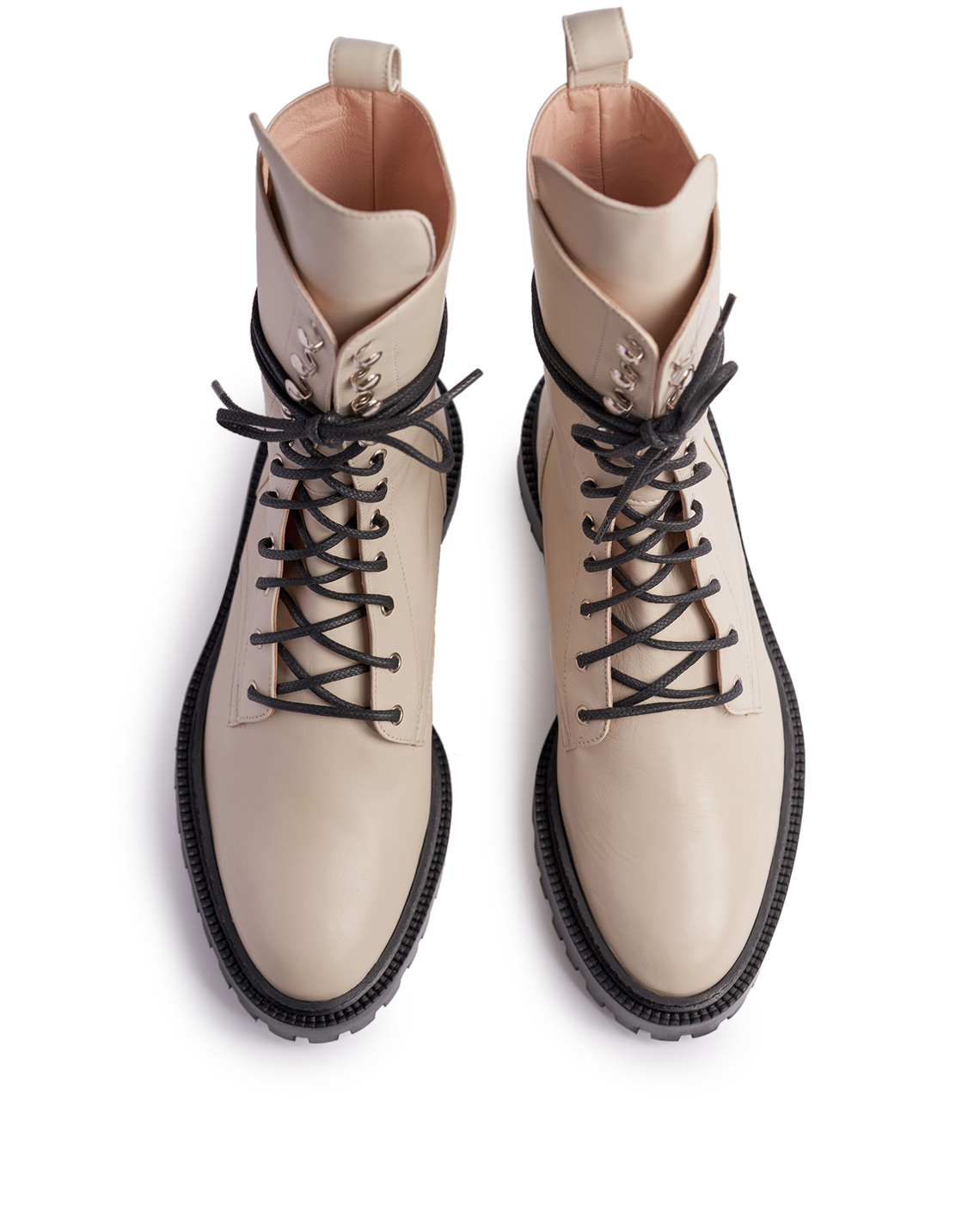 Ivory White Combat Boots